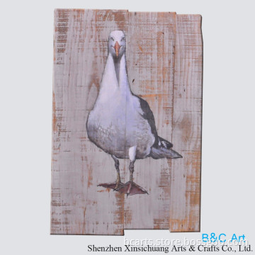 Animal wooden oil painting for wall hanging decoration